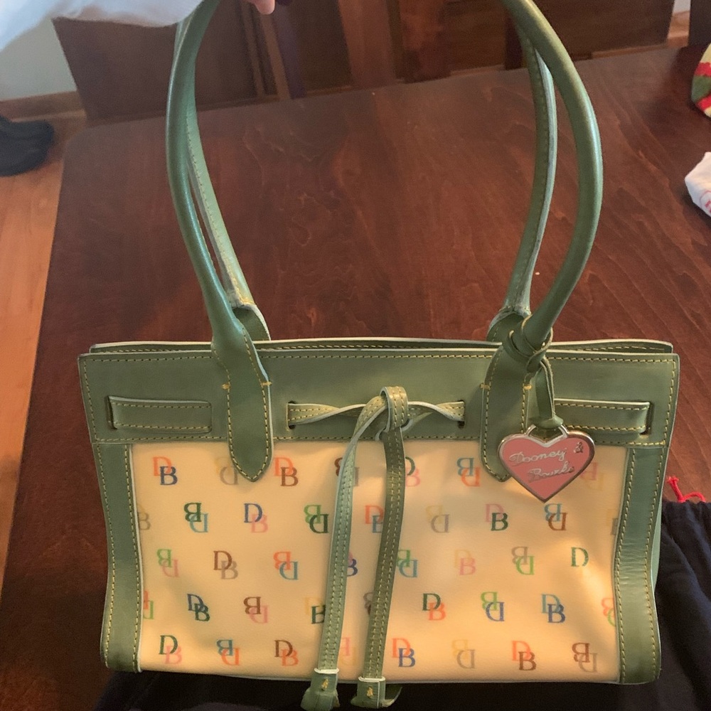 Dooney and Bourke multicolor logo bag
